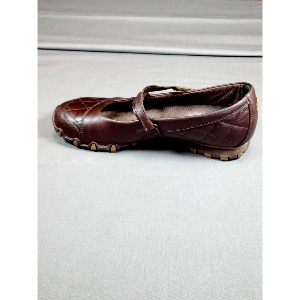 Skechers Brown Quilted Mary Jane Resort Preppy Walking Comfort Shoes Women 7 - Picture 9 of 12